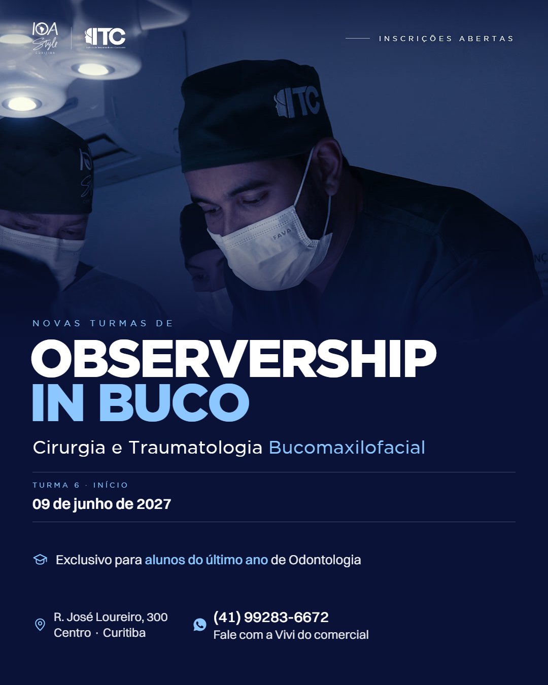 Observership in Buco · Cirurgia e Traumatologia Bucomaxilofacial